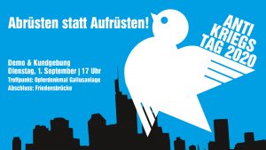 Antikriegstag 2020 in Frankfurt @ Opferdenkmal Gallusanlage