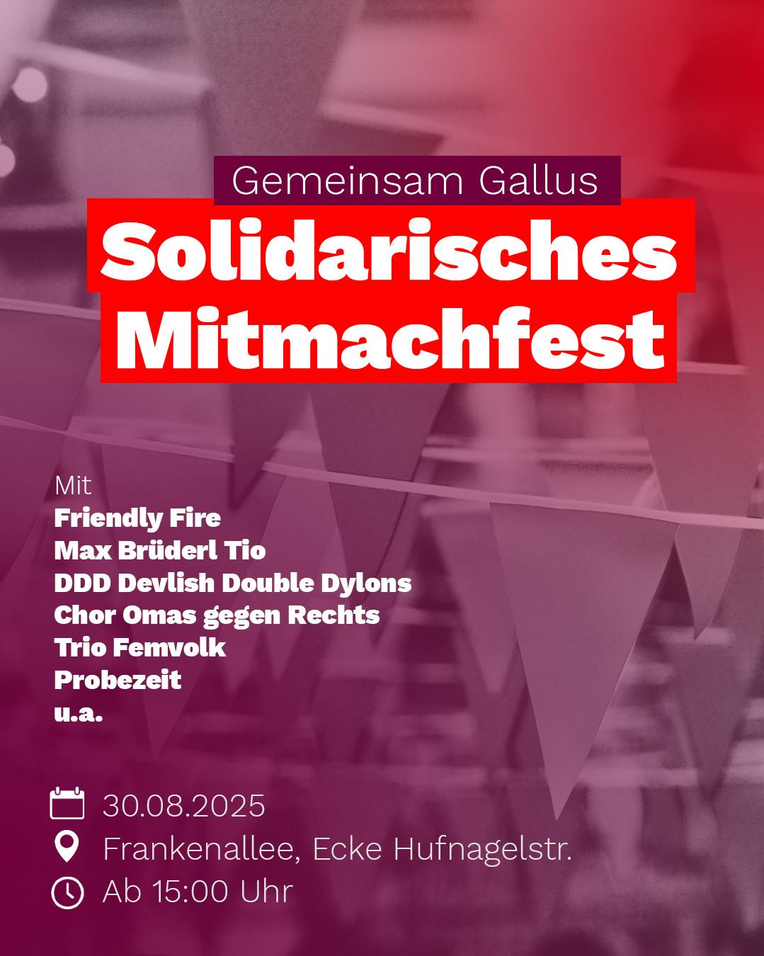 Stadtteilfest "Gemeinsam Gallus" @ Frankenallee
